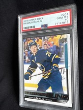 2018-19 Upper Deck - Young Guns Rasmus Dahlin #201 (RC) PSA 10 Sabres Mint