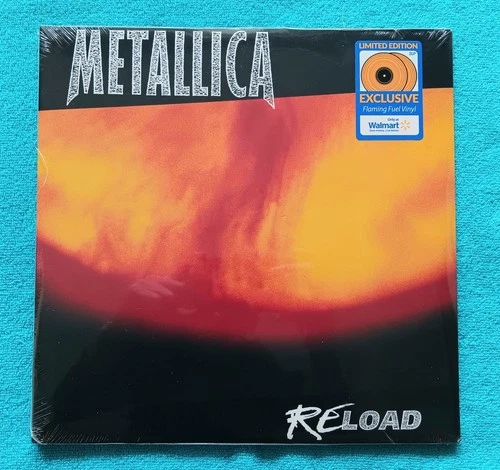 METALLICA ReLoad 2 x Vinyl LP "Flaming Fuel" Colored Sealed Flawless Walmart