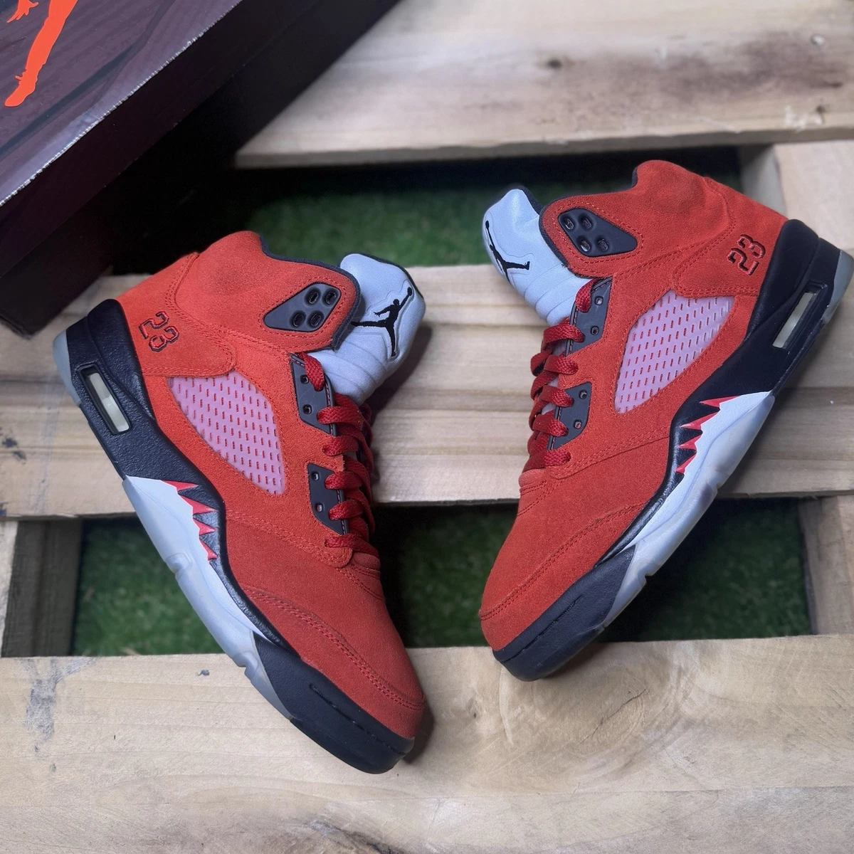 Jordan 5 Retro Red Suede for Sale | Authenticity Guaranteed | eBay