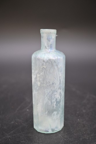 Antique Early 1800s Blue Glass 12 Sided Pontil Apothecary Medicine Bottle - 第 3/10 張圖片