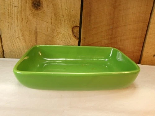 Vintage 1960's Haeger USA 3832 Glazed Pottery 8.5" Rectangular Bulb Planter