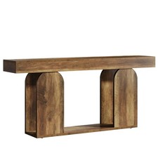 Long Console Table Sofa Table with An Open Bottom Shelf