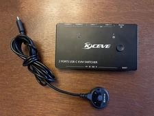 KCEVE 2 Ports USB-C KVM Switcher Model KC-KVM201TCC