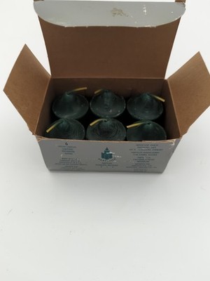 Vintage PartyLite V0650 Balsam Pine Votive Candles   Retired Scent  Box of 6 NOS