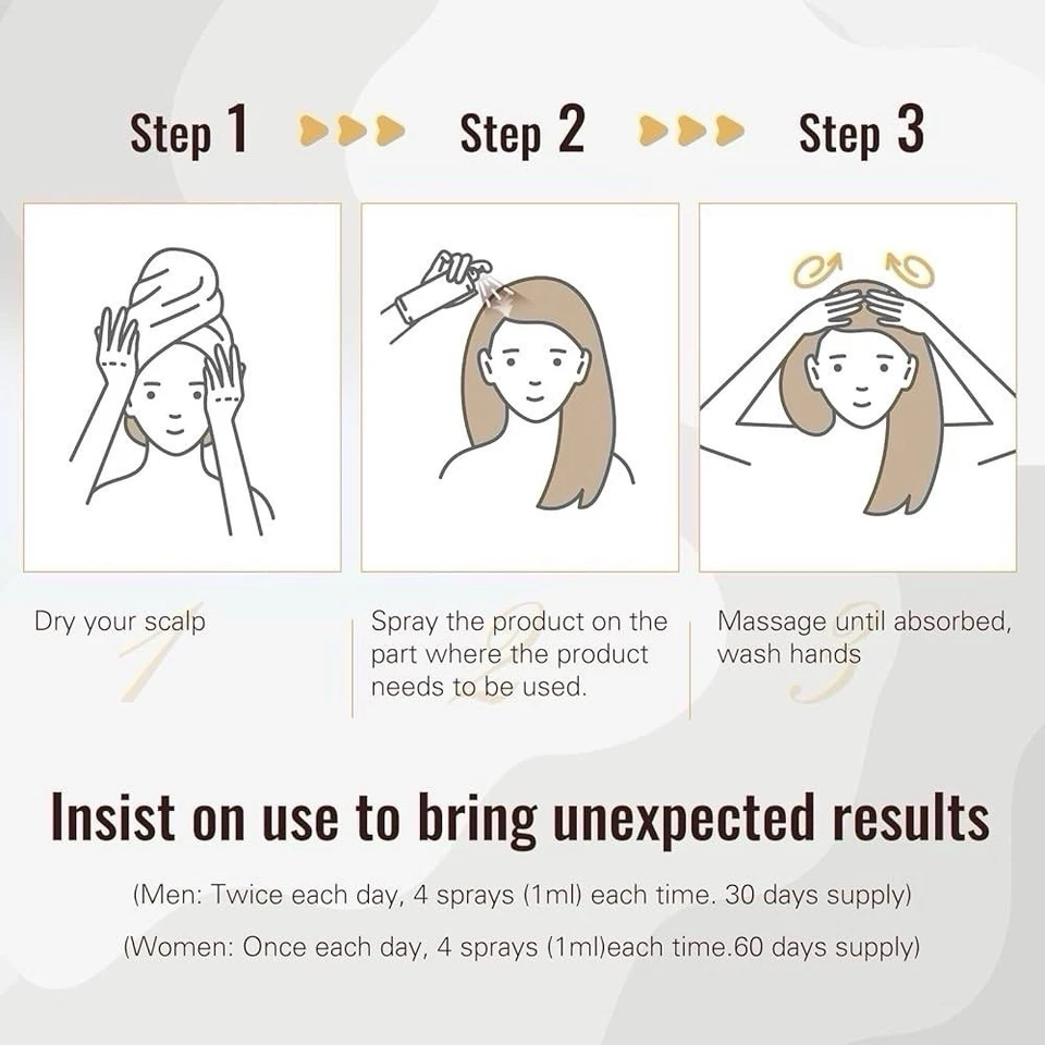 5% Minoxidil Hair Growth Serum Spray for Healthier and Thicker Hair, 60mL - Image 3 of 4