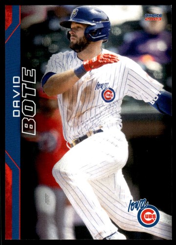2023 David Bote Choice Minor league Rookie Card Iowa Cubs - Picture 1 of 2