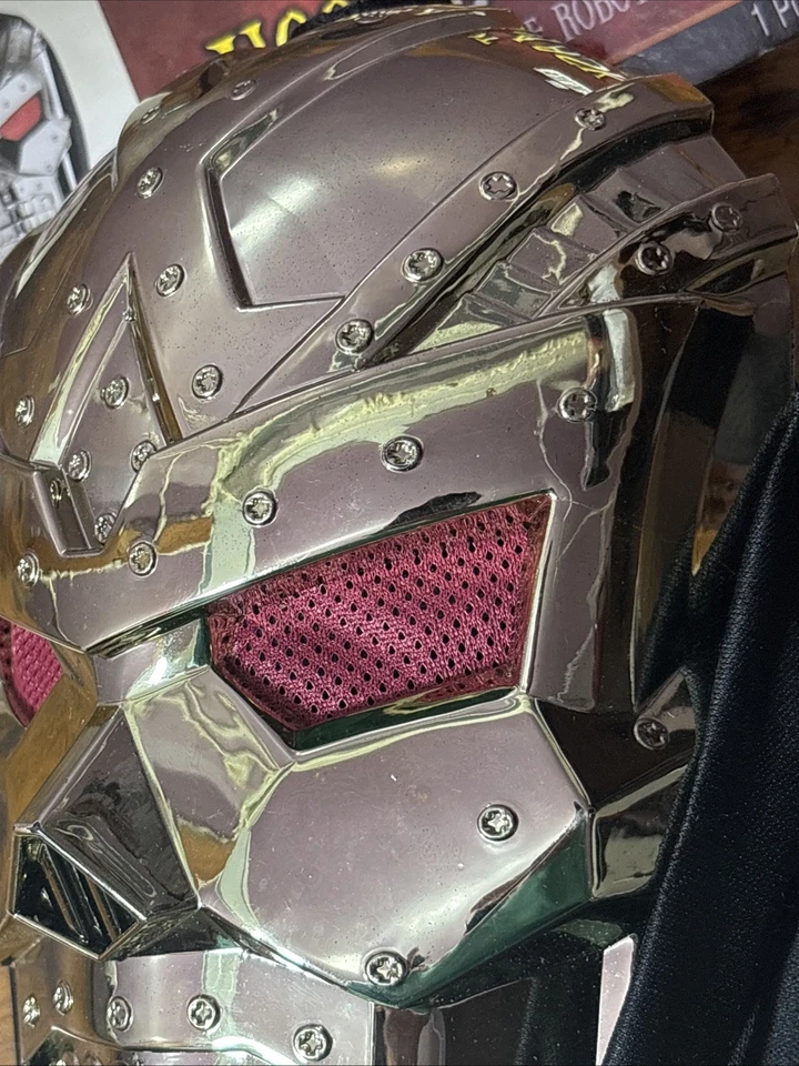 Amscan Dark Robot Hooded Mask Gold Color - Image 4 of 4