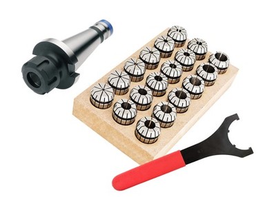 Spannzangensatz ER32 (470E) inkl. Spannzangenfutter SK30 DIN 2080 & Schlüssel