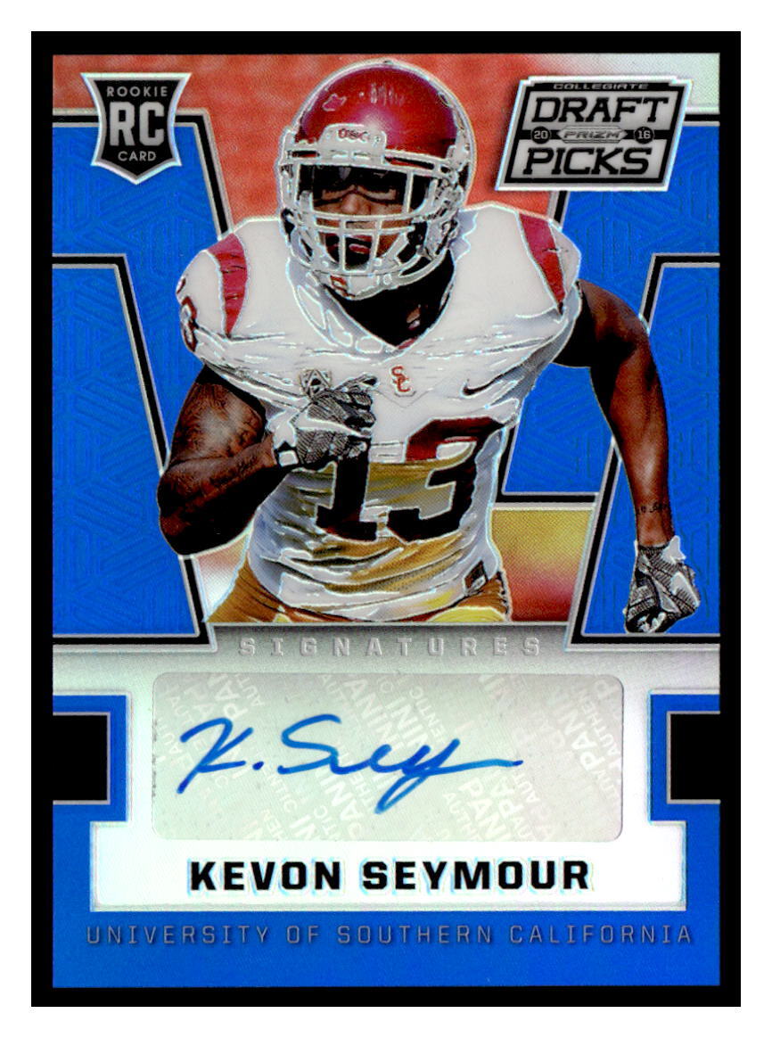 KEVON SEYMOUR 2016 PRIZM DRAFT PICKS BLUE AUTOGRAPH USC