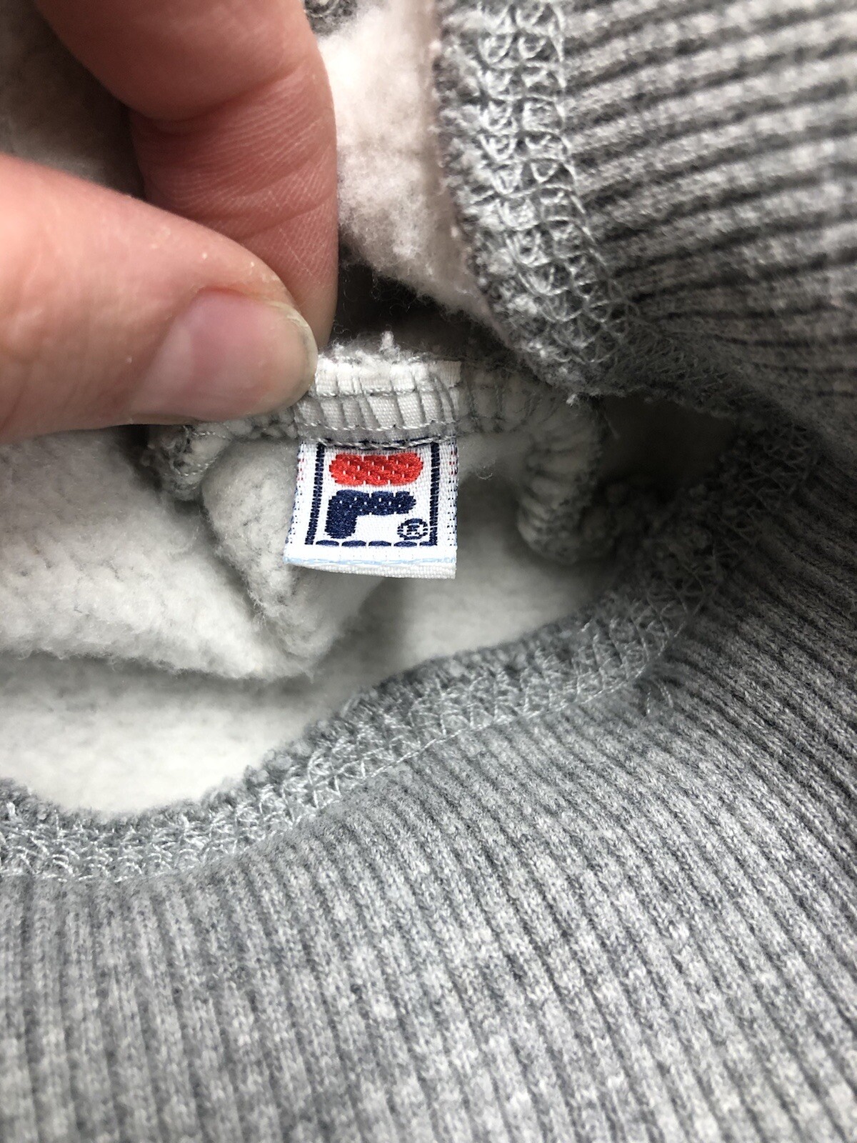 Fila Grey Basic Pullover Crewneck Sweatshirt Loun… - image 7