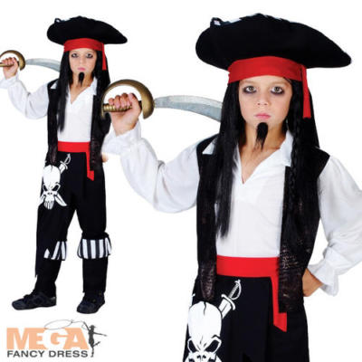 Piratenkapitän Schwarzherz Jungen Kostüm Kinder Welttag des Buches Kostüm Outfit