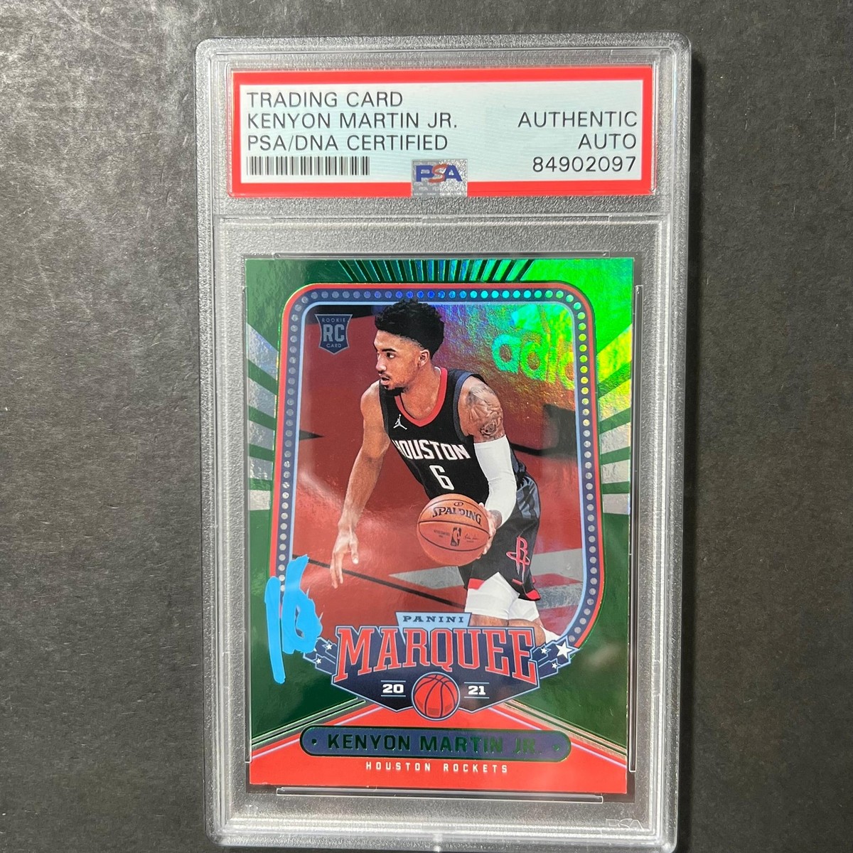 2020-21 NBA Hoops #232 Kenyon Martin Jr. Signed Card AUTO PSA 