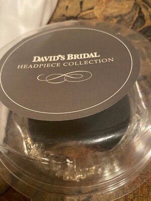 Crystal and Pearl Floral Tiara DAVID\'S BRIDAL In Box With Tags Davidʼs Bridal Gold Crystal Flowers With Pearls/Crystals  main image 2