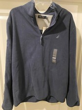  69.50 NWT NEW MENS NAUTICA SWEATER LARGE L BLUE NAVY COLOR COOL AWESOME RARE