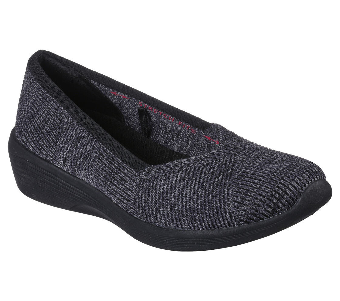 Woman Skechers Arya Good Morning Casual Skimmer Slip -On 158512 Black Brand  New