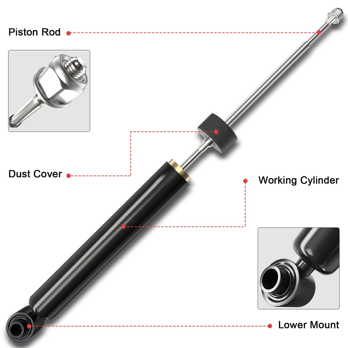2Pcs Front Left & Right Shock Struts Absorber for Nissan
