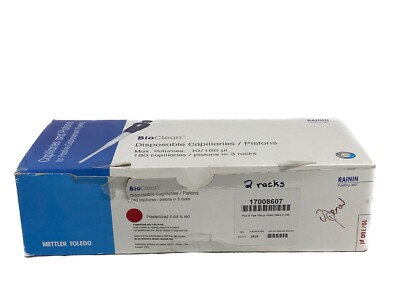 METTLER BioClean 100uL Disposable Capillaries/Pistons Pos-D Tips 120/2 17008607