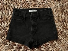Girls Abercrombie kids size 12 Black Denim Shorts