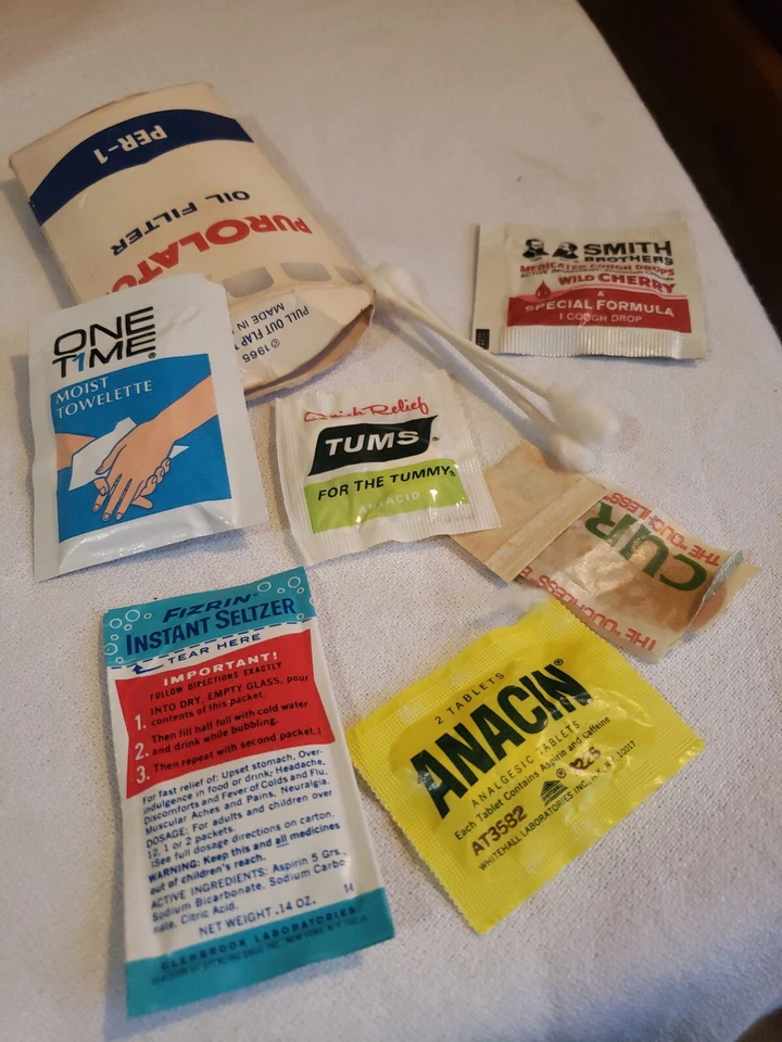 Filtro de aceite Purolator por 1 kit de supervivencia publicidad en carretera 1965 Foto 4 de 4