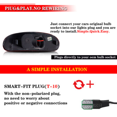 Give Your 2009-2014 Nissan Cube A Sleek Look With Smoked Rear Fender Side Marker Light Lamps (2-Piece Set)