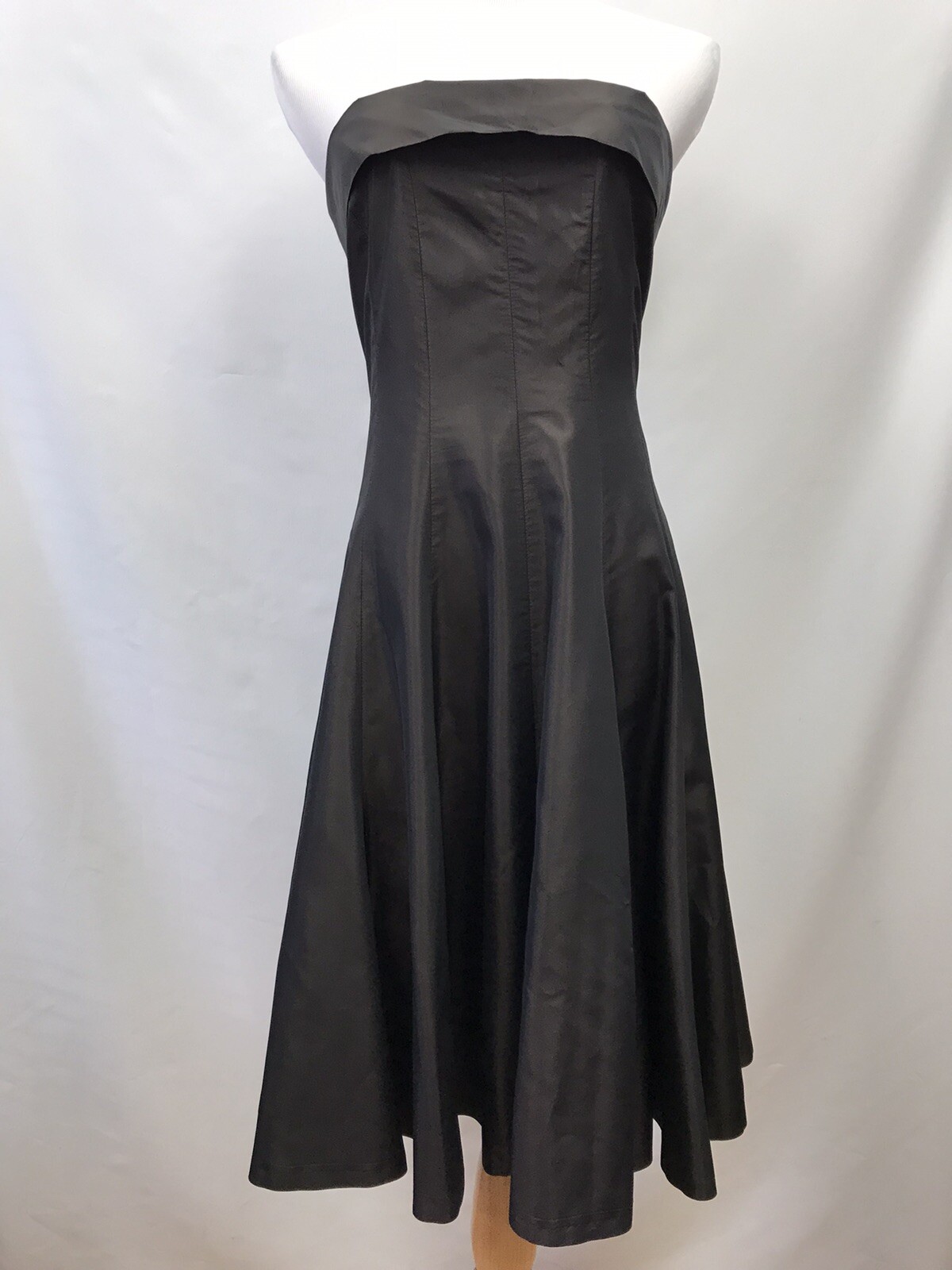 Zara Basic Womens Size Medium Strapless Dress Bro… - image 4