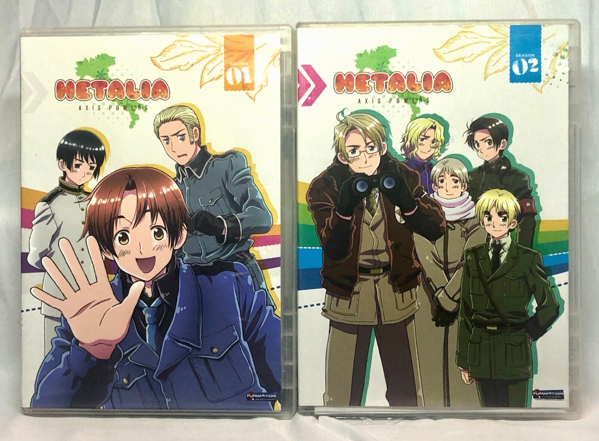 Hetalia Seasons 1 and 2 Axis Powers Series DVD Excellent Condition