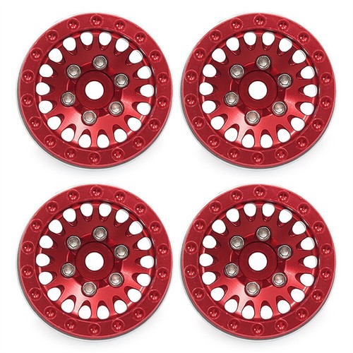 Aluminum alloy 1.0" Beadlock Wheel Rims Tires for 1/18 TRX4M 1/24 Axial SCX24 - Picture 10 of 28