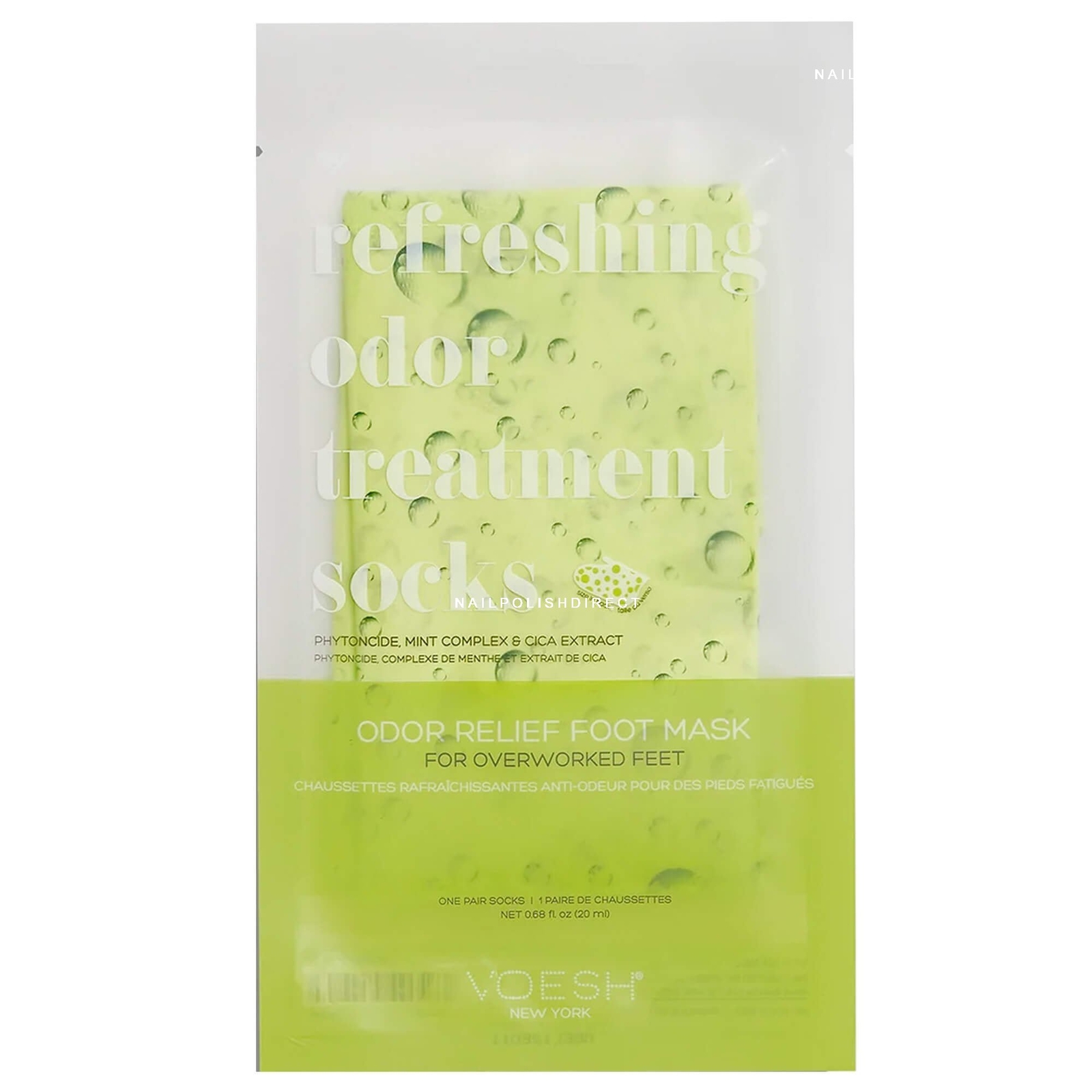 Voesh Moisturising Pedicure Treatment - Refreshing Odour Therapy Socks 20ml