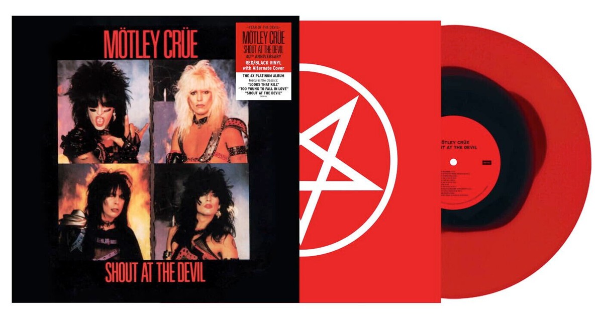 Mötley Crüe Toppa Schiena Multicolore - Shout At The Devil - Merchandise Ufficiale, 95% Cotone - 2