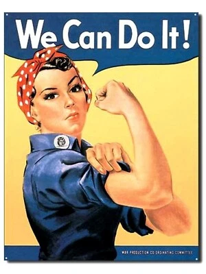 Schild USA Feminist Retro 40er 50er  30 x 40 cm Poster Motivation *213 - Bild 1 von 3
