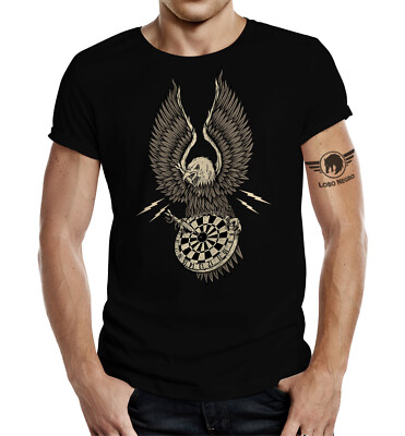 LOBO NEGRO T-Shirt - Bulls Eye Eagle Dart S - XXXXL darten 
