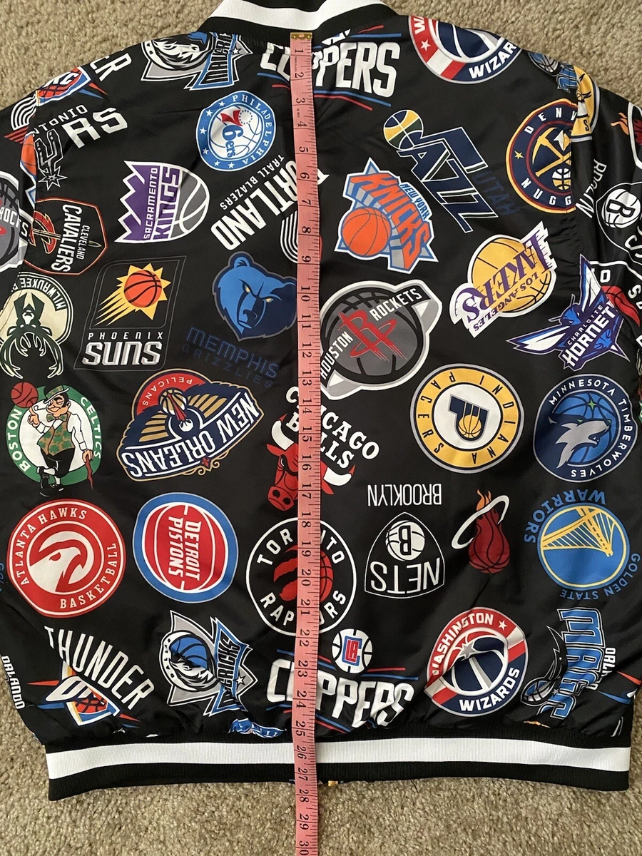 NBA COLLAGE PATCH JACKET LA13B646-BLK