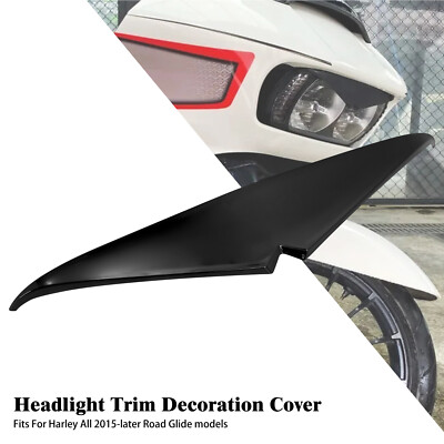Scheinwerfer Dekoration Trim Abdeckung für Harley Touring Road Glide CVO 15-2023