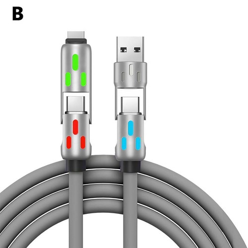 4 in 1 Data Cable 240W Ultra Fast Charging Cell Phone Charging Cable Car Nice - Bild 10 von 12