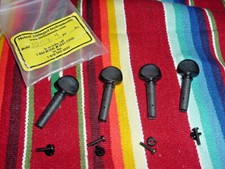 VINTAGE MEISEL VIOLIN PEGS 1/2 SIZE WITH RETAINER SCREWS AND CLIP NEW OLD STOCK
