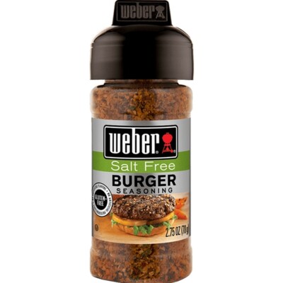 Weber Salt Free Burger Seasoning - 2.75 oz