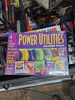 Power Utilities CD-ROM Pack,  1995, New, Sealed Vintage Big Box 