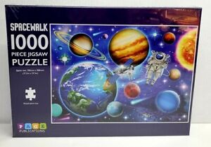 1000 WOODEN PIECE JIGSAW PUZZLE SNOWCINDA SOLAR SYSTEM IN SPACE FREE SHIPPING