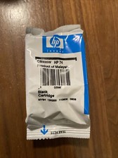 New Genuine HP 74 CB335W Black Ink Cartridge Sealed HP Bag
