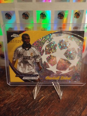 Samuel Eto'o /125 Yellow Topps Chrome Starball Debut Legend Real Madrid - Kameru