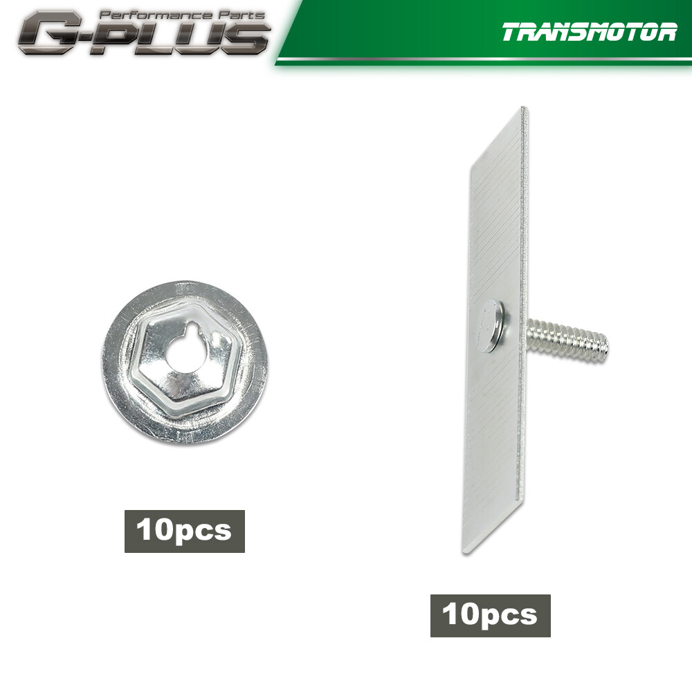 Fender Trim Clips 10pcs GM Body Trim Clips - Push-In Fender Door Belt Molding Retainers 1/2-2-1/2 Door Belt Molding Clips - Foto 4