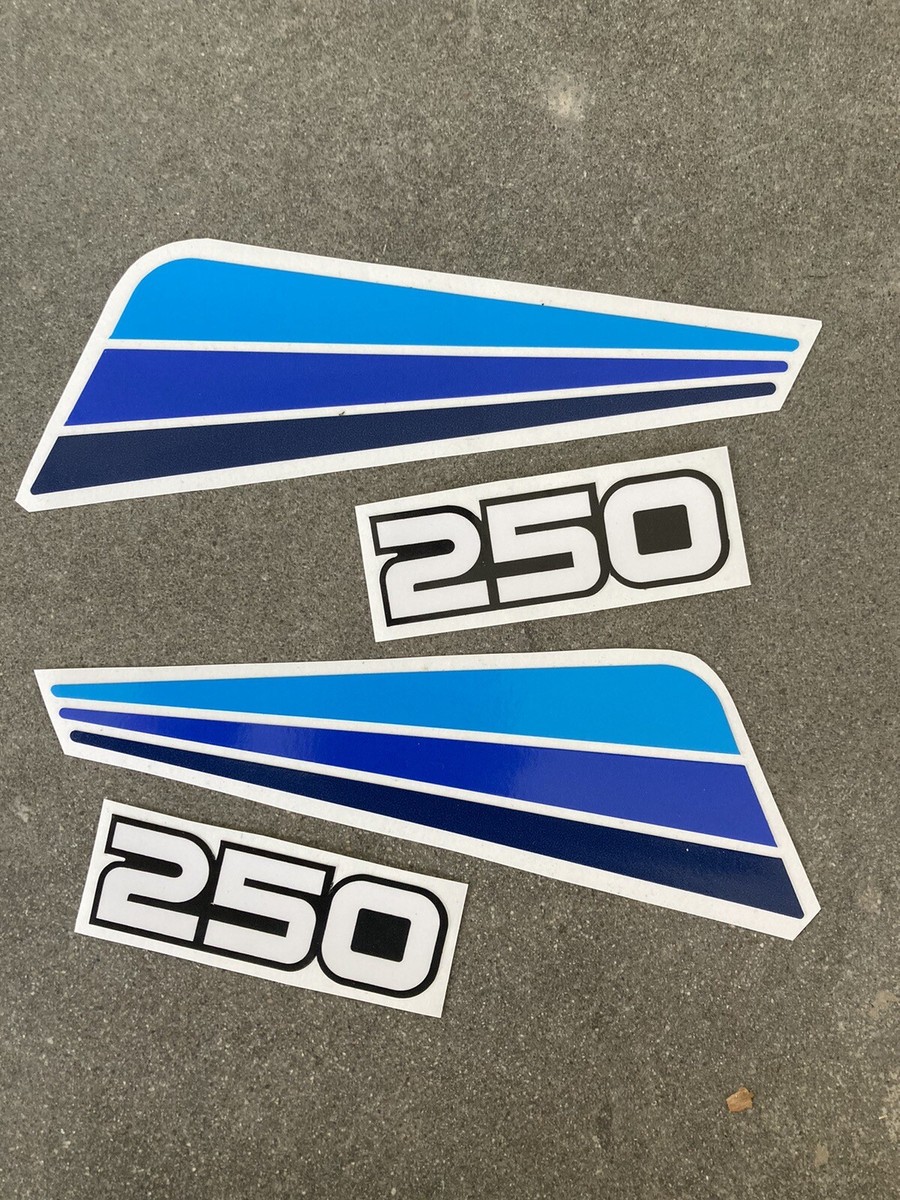 Suzuki DR250 1983 Frame Cover Decal Set/ Sticker Kit | eBay