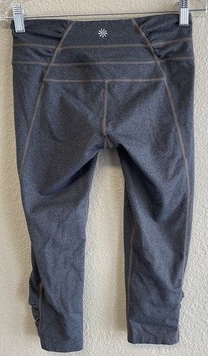 Athleta Leggings Womens Small Gray Kama Capri Athletic Yoga Casual Bottoms - Picture 2 of 6