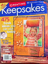 Creating Keepsakes Magazine - October 2003 - Vintage  NLA - NEW 
