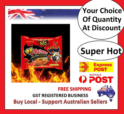 Super Hot 2X Spicy Chicken Noodles Samyang BULDAKBOKEUM Ramyun fire Korean Ramen