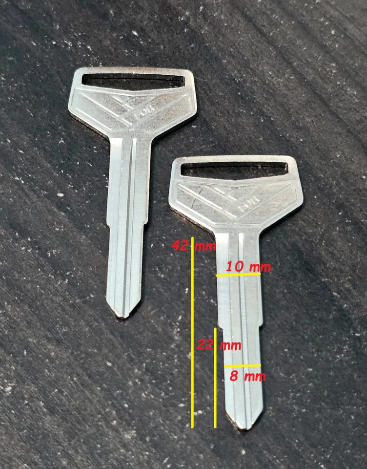 TOYOTA BLANK KEY SET NEW — 第 2/4 张图片