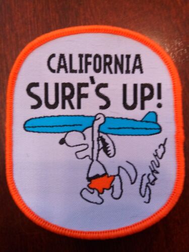 SNOOPY CALIFORNIA SURF'S UP Sew on patch  3" X 2.5"  - Picture 1 of 2