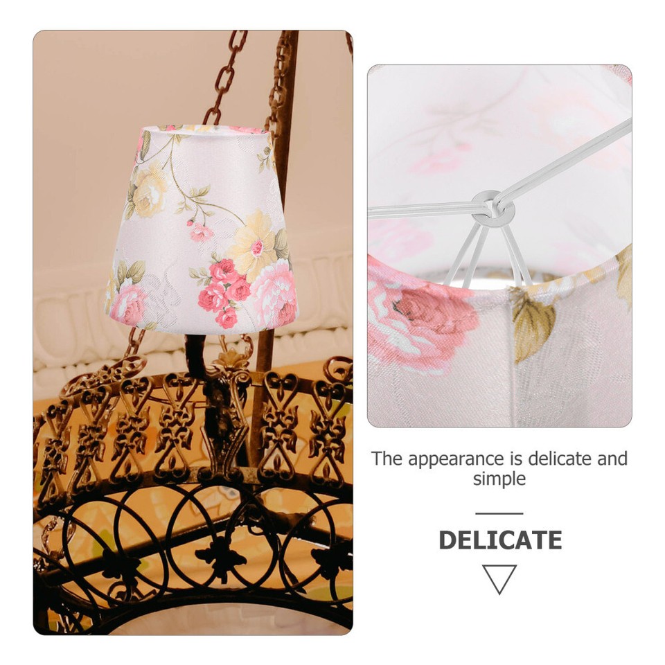 Fabric Lamp Shade for Table Lamps Lampshade PVC Strong Farmhouse Style