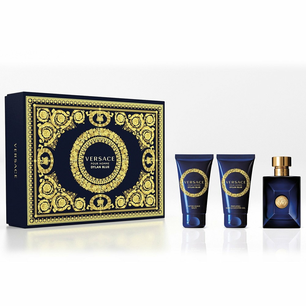 VERSACE POUR HOMME DYLAN BLUE 3 PC GIFT SET MEN