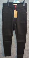 M17 Women's Jeans Jeggings Skinny Fit Trousers Pants UK 10 Black